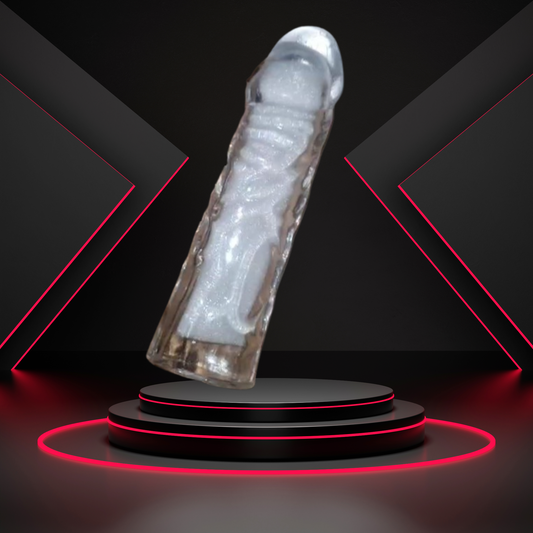 6 inch single hole  Crystal silicone  sleeve(condom)