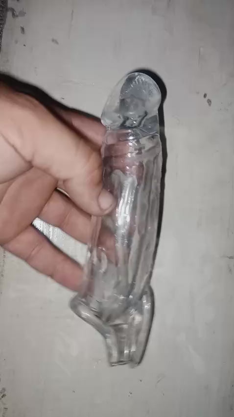 6 inch Double hole Crystal sleeve(condom)(Limited time discount Offer)