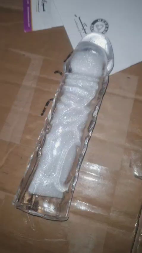 6 inch single hole  Crystal silicone  sleeve(condom)